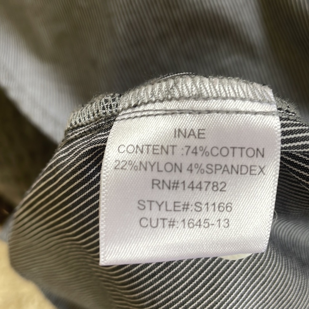 Inae Collection grey stripped button down tunic - Picture 6 of 7